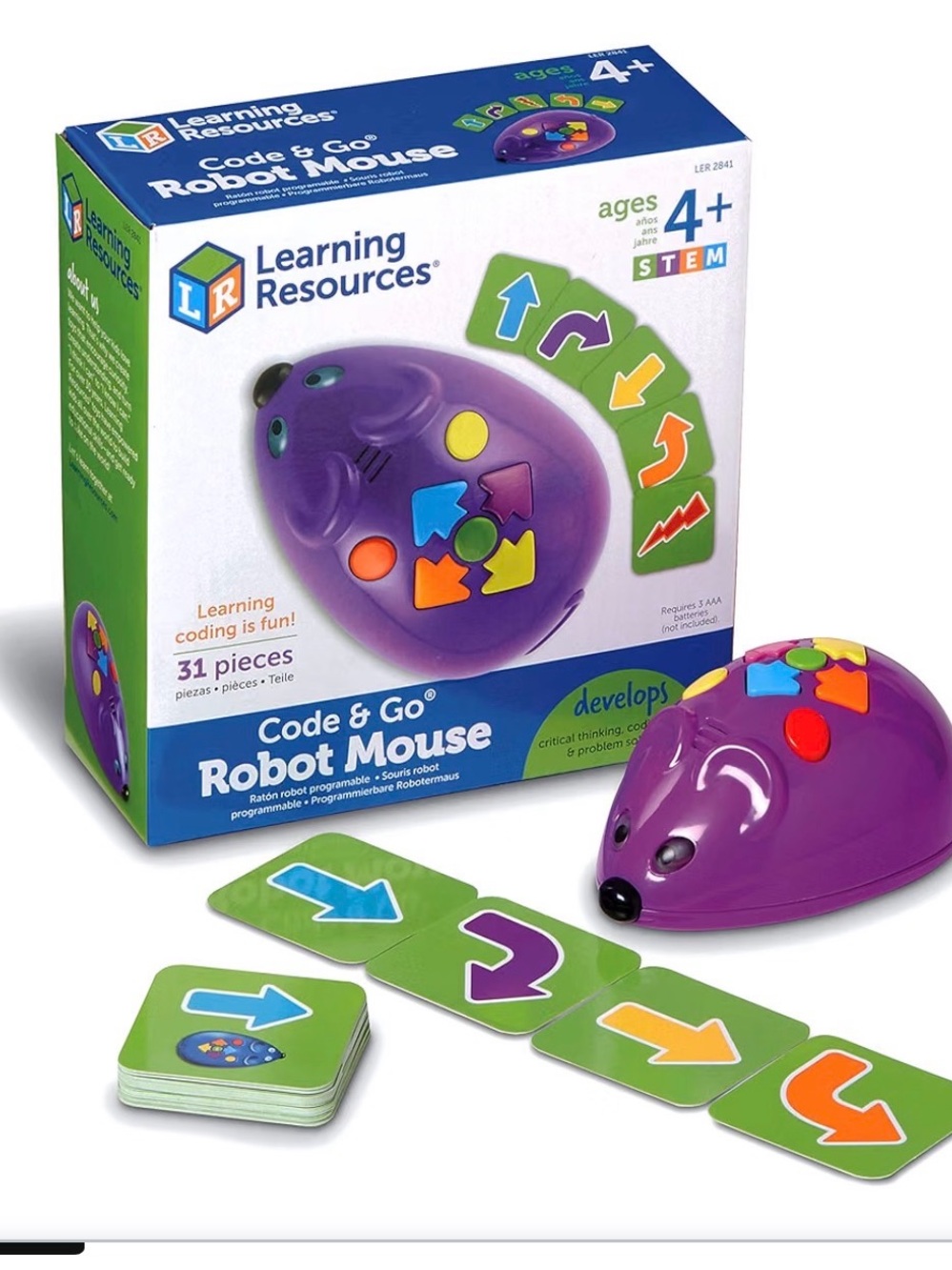Learning Resources Code & Go Robot Mouse
Screen-Free Coding Robot Toy (082)